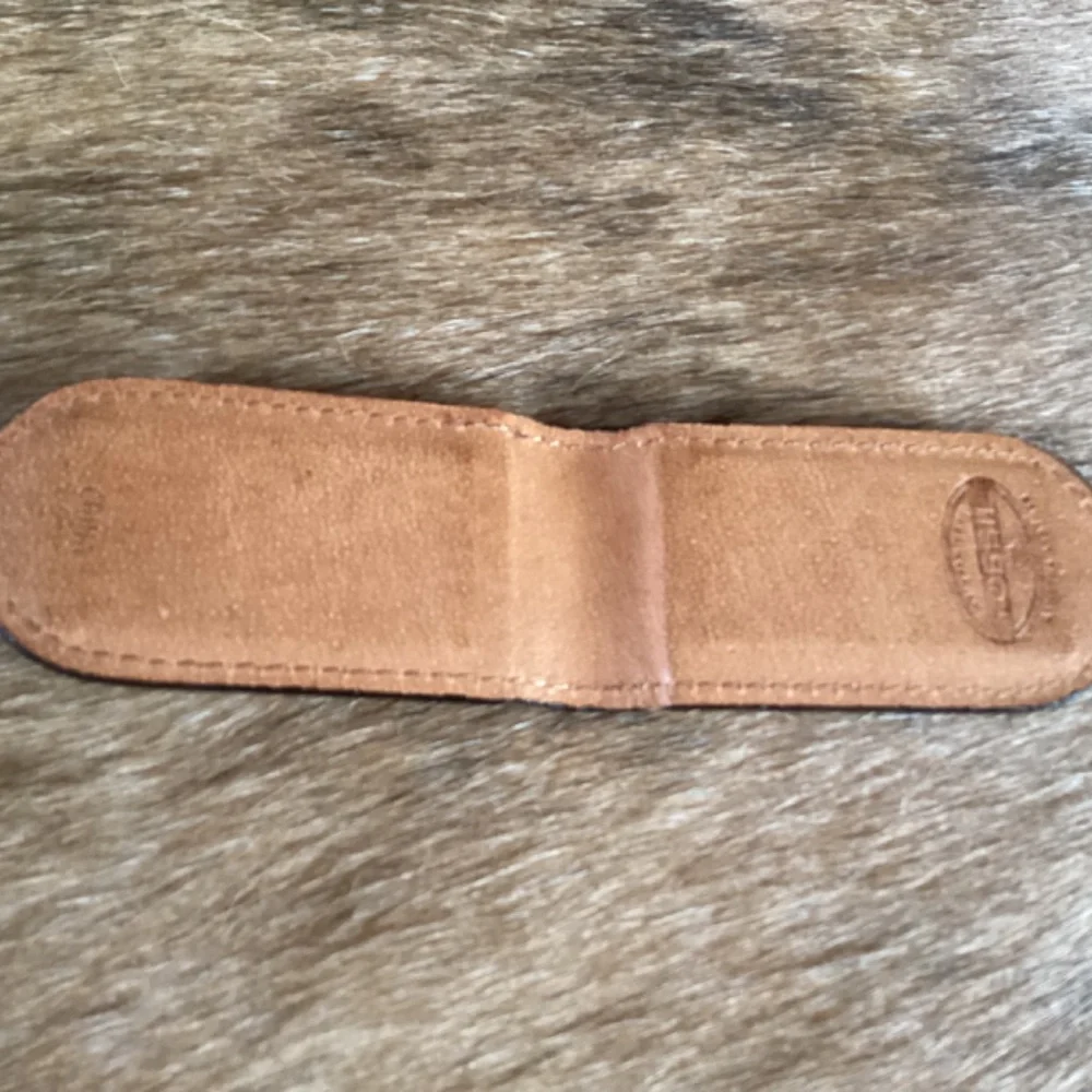 Fossil Brown Leather Money Clip